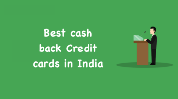 best cash back Credit cards in India
