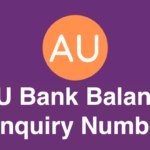 AU Bank Balance Enquiry Number