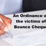 An Ordinance on the victims of Bounce Cheque