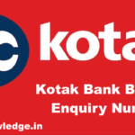 Kotak Bank Balance Enquiry Number