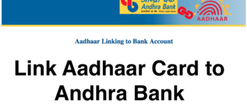 Link Aadhaar Card to Andhra Bank
