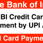 SBI Credit Card Payment by UPI App