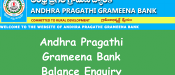 Andhra Pragathi Grameena Bank Balance Enquiry