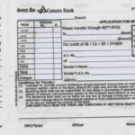 canara bank rtgs form