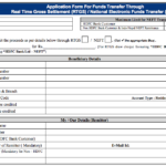 HDFC Bank NEFT Form, HDFC Bank RTGS Form