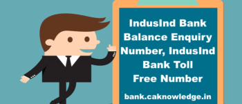 IndusInd Bank Balance Enquiry Number, IndusInd Bank Toll Free Number