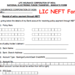 LIC NEFT Form